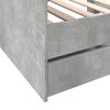 vidaXL Tagesbett mit Schubladen ohne Matratze Betongrau 90x190 cm