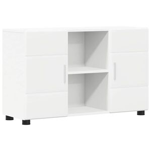 vidaXL Sideboard FLORIN Wei&szlig; 88,5 x 30,5 x 55,5 cm Holzwerkstoff