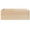vidaXL Holzkiste mit Griffen 40x30x13 cm Massivholz Kiefer