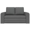 vidaXL Schlafsofa 60cm Dunkelgrau Stoff