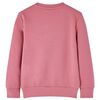 Kinder-Sweatshirt Himbeerrosa 128