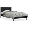 vidaXL Bettgestell Schwarz 90x190 cm Holzwerkstoff und Metall