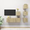 vidaXL 5-tlg. TV-Schrank-Set Sonoma-Eiche Holzwerkstoff