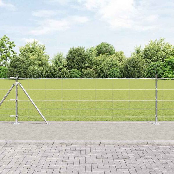 vidaXL Zaunpfosten Galvanisiert 25 x 0,8 m Stahl