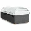 vidaXL Bettgestell ohne Matratze Dunkelgrau 90x190 cm Stoff