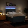 vidaXL Boxspringbett mit Matratze Blau 140x200 cm Stoff