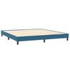 vidaXL Boxspringbett ohne Matratze Dunkelblau 200x210 cm Samt