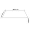vidaXL Tischplatte aus gehärtetem Glas quadratisch 800x800 mm