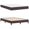 vidaXL Boxspringbett mit Matratze Dunkelbraun 140 x 190 cm Stoff