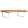 vidaXL Waschbeckenregal Wandmontage Stahl und Massivholz Buche