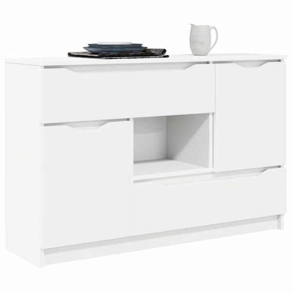 vidaXL Sideboard mit Schubladen Wei&szlig; 100 x 30 x 65,6 Holzwerkstoff