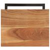 vidaXL Beistelltische 2 Stk. 31,5x24,5x64,5 cm Massivholz Akazie