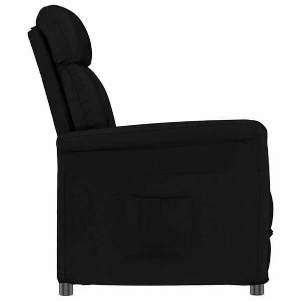 vidaXL Recliner Stuhl Schwarz Schwarz 70.5 x 96.5 x 95 cm Kunstleder