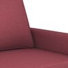 vidaXL 2-Sitzer-Sofa Weinrot 140 cm Stoff