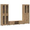 vidaXL TV-Schrankset FLORIN 3 Stk. Artisan-Eiche Holzwerkstoff