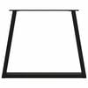 vidaXL Esstisch Beine V-Form 2 Stück Schwarz 70x(72-73,3) cm Stahl