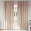 vidaXL Verdunkelungs-Vorh&auml;nge mit Ringen 2 pcs Taupe 260 x 140 cm
