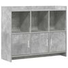 vidaXL Sideboard Betongrau 98,5 x 33 x 80 cm Holzwerkstoff