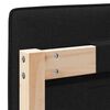 vidaXL Gepolstertes Kopfteil mit Kopfteil Braun und Schwarz 80 cm
