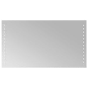 vidaXL LED-Badezimmerspiegel Transparent 90 x 50 cm Geh&auml;rtetes Glas