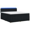vidaXL Boxspringbett mit Matratze Schwarz 140 x 200 cm Stoff