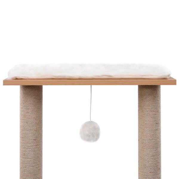 vidaXL Katzen-Kratzbaum mit Sisal-Kratzmatte 129 cm