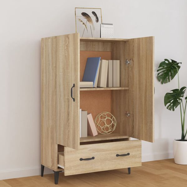 vidaXL Highboard Sonoma-Eiche 70x31x115 cm Holzwerkstoff