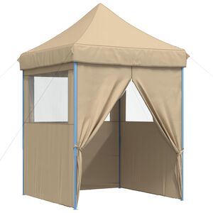 vidaXL Partyzelt 200 x 200 x 306 cm Beige Oxford-Stoff