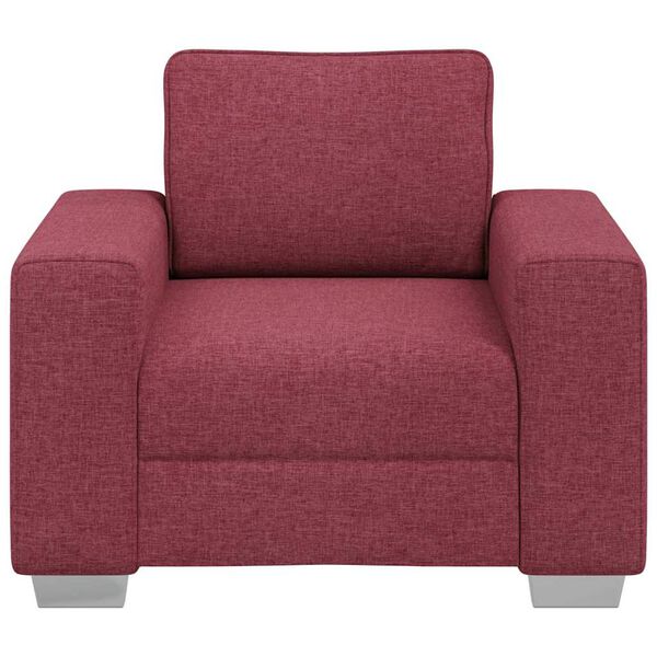 vidaXL Sofa 59cm Weinrot Stoff