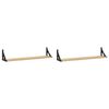 vidaXL Wandregale 2 Stk. Sonoma-Eiche 80 x 15 x 15,5 cm Holzwerkstoff