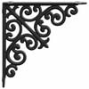 vidaXL Wandregalhalterungen 12 stk. Schwarz 9,5 x 9,5 x 3 cm Stahl