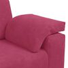 vidaXL 2-teiliges Sofa-Set mit Kissen, weinroter Samt