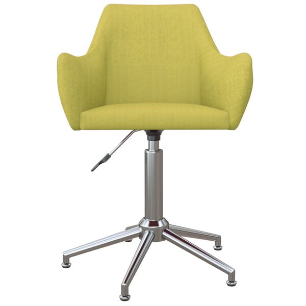 vidaXL Esszimmerst&uuml;hle 4 Stk. Drehbar Gr&uuml;n Stoff