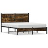 vidaXL Metallbett ohne Matratze R&auml;uchereiche 140x200 cm