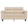 vidaXL 2-Sitzer-Sofa Creme 120 cm Mikrofasergewebe