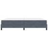 vidaXL Boxspringbett mit Matratze Dunkelgrau 200 x 200 cm Stoff