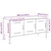 vidaXL TV-Schrank Rosa 100,5x39x50,5 cm Stahl