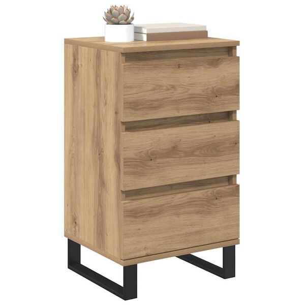 vidaXL Sideboard mit Schubladen Artisan-Eiche Holzwerkstoff