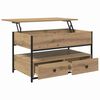 vidaXL Couchtisch Artisan-Eiche 85 x 50 x 50 cm Holzwerkstoff
