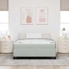 vidaXL Bettrahmen mit Matratze Hellgrau 160 x 200 cm Stoff