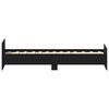 vidaXL Bettgestell ohne Matratze Schwarz Eichen-Optik 75x190 cm