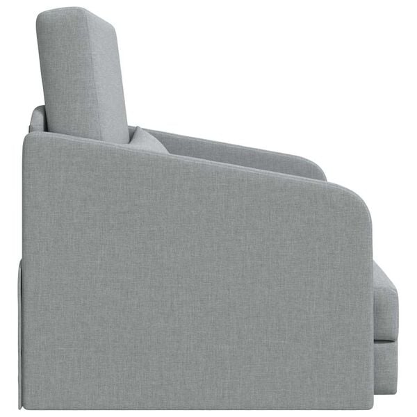 vidaXL Schlafsofa 60cm Hellgrau Stoff
