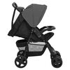 vidaXL 3-in-1 Kinderwagen Dunkelgrau und Schwarz Stahl