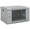 vidaXL Netzwerkschrank mit Speicher Grau 53 x 45 x 30 cm Stahl