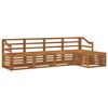vidaXL Sofagarnituren 5 pcs Natur Massivholz Akazie