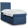 vidaXL Boxspringbett mit Matratze Blau 80x200 cm Stoff