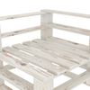 vidaXL 7-tlg. Garten-Lounge-Set aus Paletten Holz Wei&szlig;