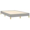 vidaXL Boxspringbett mit Matratze Hellgrau 120x190 cm Stoff