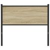 vidaXL Ersatz-Kopfteil Sonoma-Eiche 107 cm Holzwerkstoff und Stahl