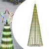 vidaXL LED Weihnachtsbaum 688 LEDs Mehrfarbig 300 cm